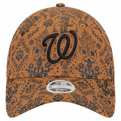 Washington Nationals New Era Women's Vintage Deco 9TWENTY Adjustable Hat - Brown Hats