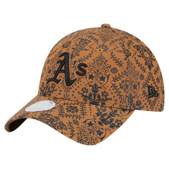 Athletics New Era Women's Vintage Deco 9TWENTY Adjustable Hat - Brown Hats