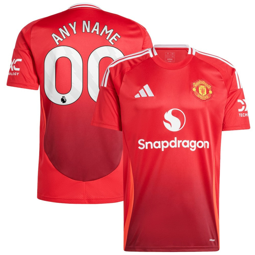 Manchester United 2024/25 Home Replica Custom Jersey Red