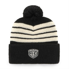 NHL Boston Bruins '47 Old Time Hockey Barn Cuffed Knit Hat with Pom - Black
