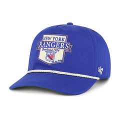 NHL New York Rangers '47 Old Time Hockey Rafter Sure Shot Hitch Adjustable Hat - Blue