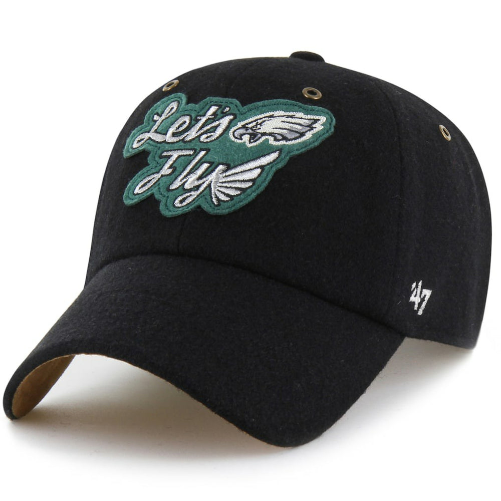 Philadelphia Eagles Stoney Clover Lane x '47 Unisex Field Goal Clean Up Adjustable Hat Black