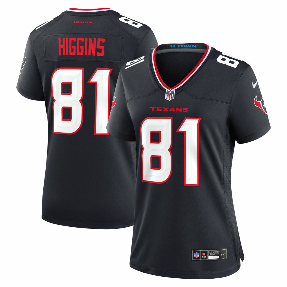 NFL Jayden Higgins Houston Texans Women's Game Jersey - Navy