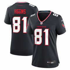 NFL Jayden Higgins Houston Texans Women's Game Jersey - Navy