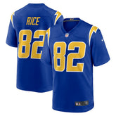 Brenden Rice Los Angeles Chargers 2nd Alternate Game Player Jersey Royal