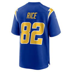 NFL Brenden Rice Los Angeles Chargers 2nd Alternate Game Player Jersey - Royal