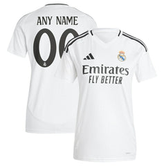Real Madrid Women's 2024/25 Home Replica Custom Jersey White