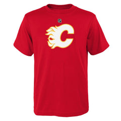 NHL Calgary Flames Youth Primary Logo T-Shirt - Red