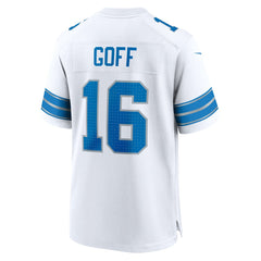 Jared Goff Detroit Lions Game Jersey White