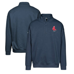 Boston Red Sox Levelwear Murray Core Logo Quarter-Zip Pullover Top - Navy Pullover