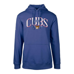 Chicago Cubs Levelwear Cooperstown Collection Podium Retro Spellout Pullover Hoodie - Royal Hoodies