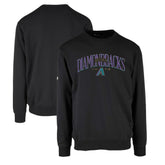 Arizona Diamondbacks Levelwear Zane Cooperstown Collection Retro Spellout Pullover Sweatshirt - Black Pullover