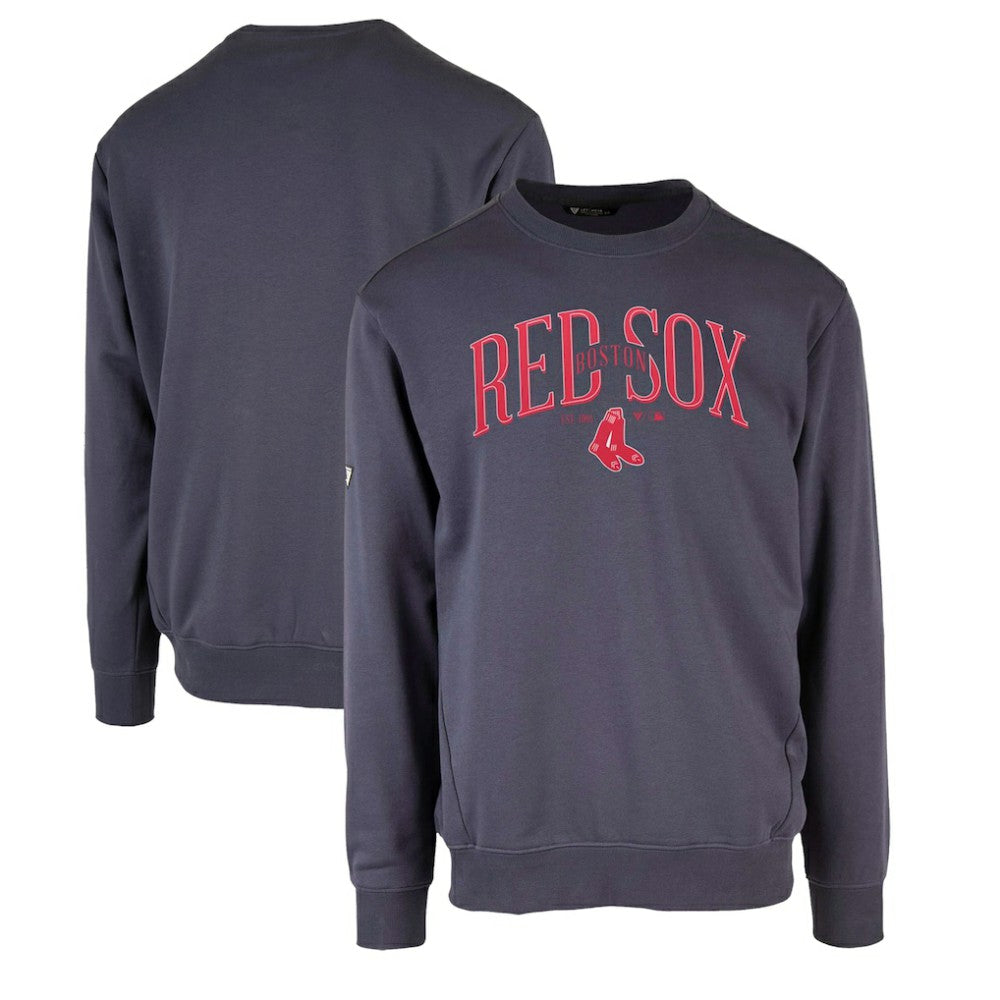 Boston Red Sox Levelwear Zane Cooperstown Collection Retro Spellout Pullover Sweatshirt - Navy Pullover