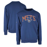 New York Mets Levelwear Zane Cooperstown Collection Retro Spellout Pullover Sweatshirt - Royal Pullover