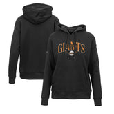 San Francisco Giants Levelwear Women's Adorn Cooperstown Collection Retro Spellout Pullover Hoodie - Black Hoodies