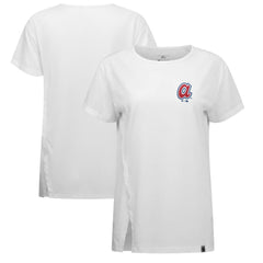 Atlanta Braves Levelwear Women's Influx Cooperstown Core Logo T-Shirt - White T-shirts