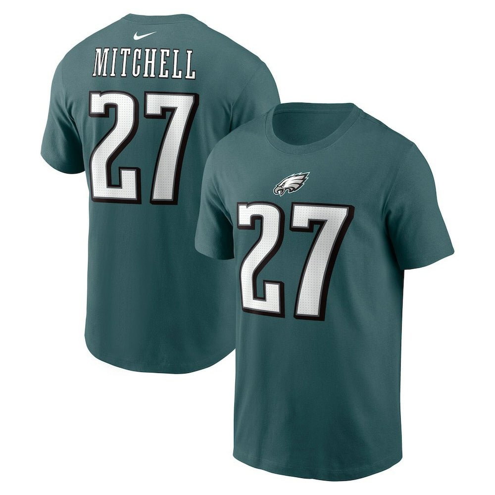 Quinyon Mitchell Philadelphia Eagles Name & Number T-Shirt Green
