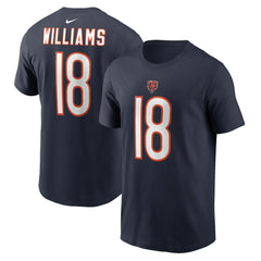 Caleb Williams Chicago Bears Name & Number T-Shirt Navy