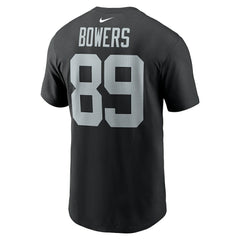 Brock Bowers Las Vegas Raiders Name & Number T-Shirt Black