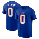 Keon Coleman Buffalo Bills Name & Number T-Shirt Royal