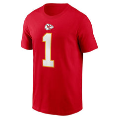 Xavier Worthy Kansas City Chiefs Name & Number T-Shirt Red