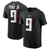 Michael Penix Jr. Atlanta Falcons Name & Number T-Shirt Black
