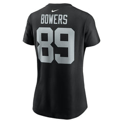 Brock Bowers Las Vegas Raiders Women's Player Name & Number T-Shirt Black