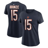 Rome Odunze Chicago Bears Women's Name & Number T-Shirt Navy