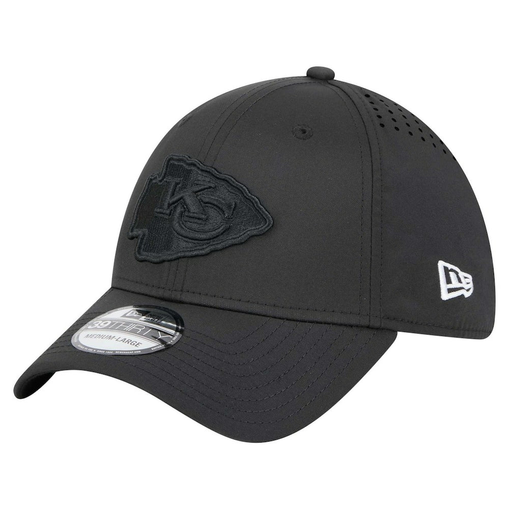 Kansas City Chiefs New Era Hydro 39THIRTY Flex Hat Black