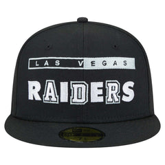 Las Vegas Raiders New Era Ransom 59FIFTY Fitted Hat Black