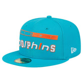 Miami Dolphins New Era Ransom 59FIFTY Fitted Hat Aqua