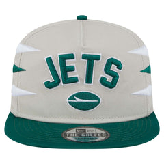 New York Jets New Era Athletic Golfer Snapback Hat Stone/Green