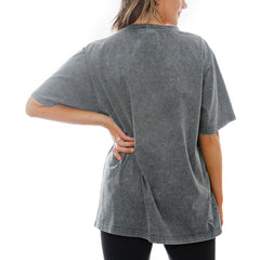 New York Jets Gameday Couture Women's Tackle Titan Relaxed Fit T-Shirt Gray