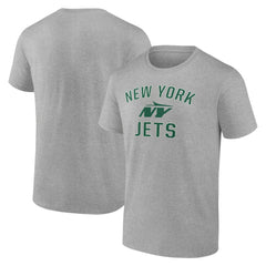 New York Jets Victory Arch T-Shirt Heather Gray