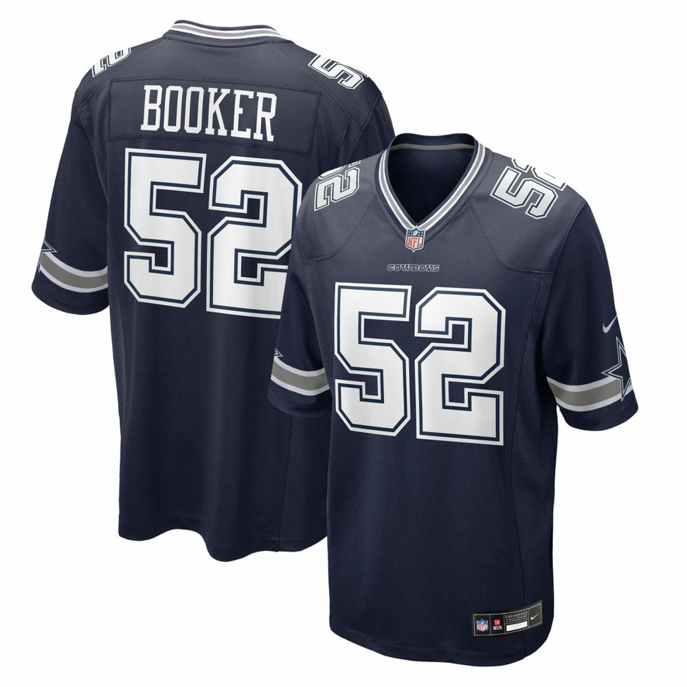 NFL Tyler Booker Dallas Cowboys 2025 NFL Draft First Round Pick Game Jersey - Navy