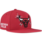 Chicago Bulls Starlight Snapback Hat Red