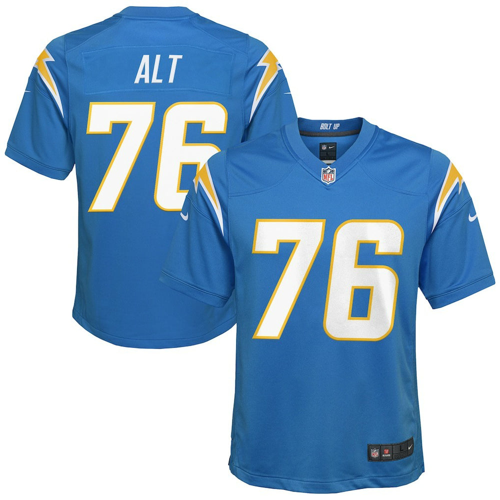 NFL Joe Alt Los Angeles Chargers Youth Game Jersey - Powder Blue