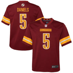 NFL Jayden Daniels Washington Commanders Youth Game Jersey - Burgundy