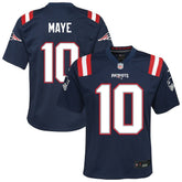 NFL Drake Maye New England Patriots Youth Game Jersey - Navy