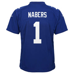 NFL Malik Nabers New York Giants Youth Game Jersey - Royal