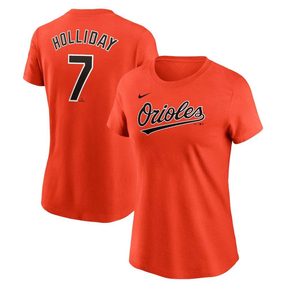 Jackson Holliday Baltimore Orioles Nike Women's Cooperstown Collection Fuse Name & Number T-Shirt - Orange T-shirts