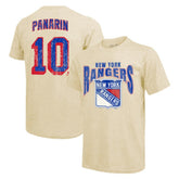NHL Artemi Panarin New York Rangers Majestic Threads Dynasty Name & Number Tri-Blend T-Shirt - Cream