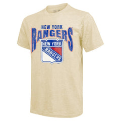 NHL Artemi Panarin New York Rangers Majestic Threads Dynasty Name & Number Tri-Blend T-Shirt - Cream