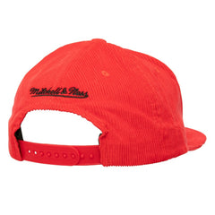 Mitchell & Ness Boston Red Sox Corduroy Snapback Hat - Red Hats