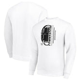 Washington Commanders Starter Half Helmet Team Graphic Tri-Blend Fleece Pullover Sweatshirt White