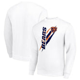Chicago Bears Starter Color Scratch Team Graphic Fleece Pullover Sweatshirt White