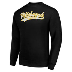 Pittsburgh Steelers Starter Tailsweep Team Graphic Tri-Blend Fleece Pullover Sweatshirt Black