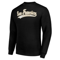 San Francisco 49ers Starter Tailsweep Team Graphic Tri-Blend Fleece Pullover Sweatshirt Black