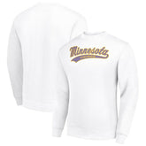 Minnesota Vikings Starter Tailsweep Team Graphic Tri-Blend Fleece Pullover Sweatshirt White