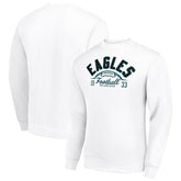 Philadelphia Eagles Starter Half Ball Team Graphic Tri-Blend Fleece Pullover Sweatshirt White